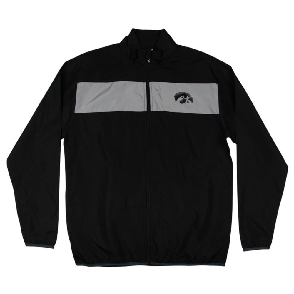 NCAA Iowa Hawkeyes Men's Windbreaker Jacket Black, Small (34/36)